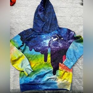 Rainbow/Galaxy Pullover Hoodie Kids